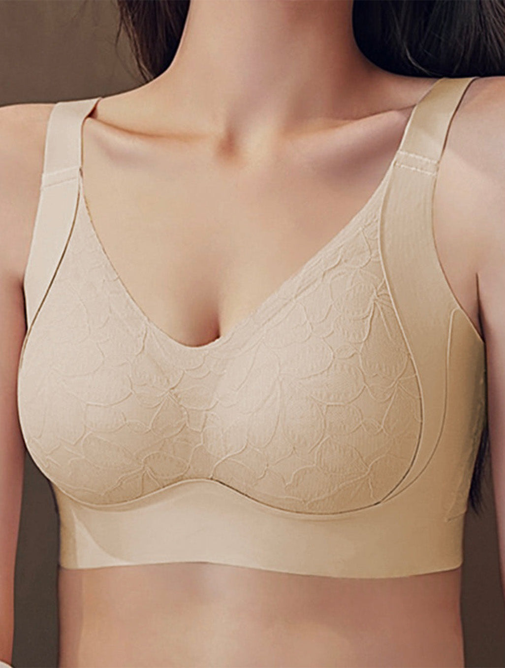 Breathable Comfort Support Seamless Bra Up to F cup
