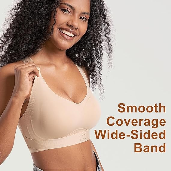 Sculpt Seamless Wireless Bra with Adjustable Support Band