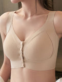 Front Closure Wireless Bra for Easy Wear Up to F cup