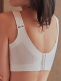 Lace Overlay Soft Wireless Bra Up to G cup