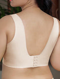 Scalloped Mesh Wireless Bra with Support Up to DD Cup