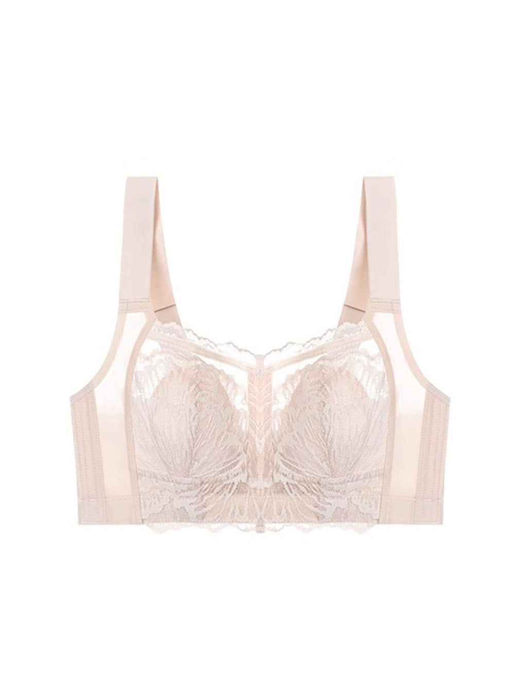 Wireless Longline Lace Minimizer Bra Up to E Cup