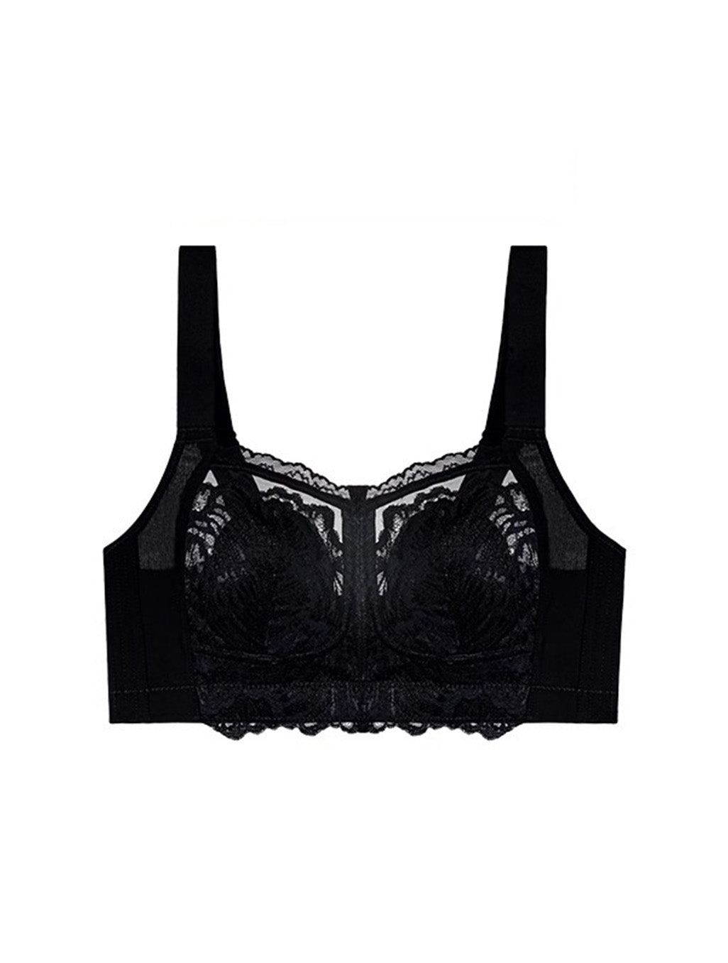Wireless Longline Lace Minimizer Bra Up to E Cup